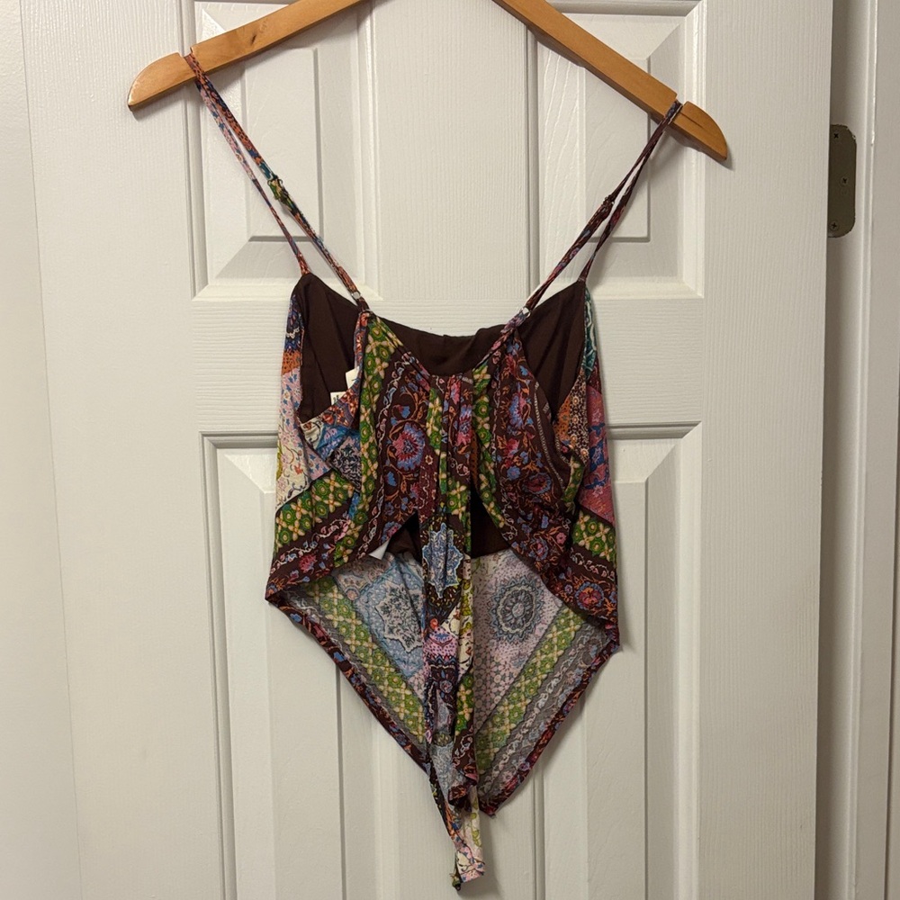 Main Strip Multicolor Patchwork Top - Picture 3 of 3